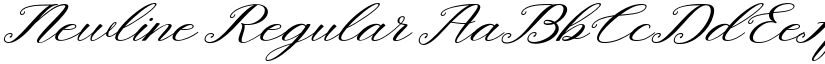 Newline Regular font