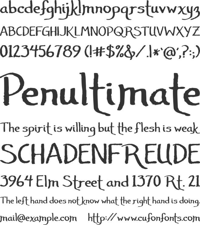 Janda Amazing Grace font preview