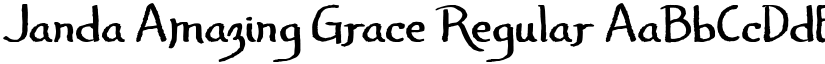 Janda Amazing Grace Regular font