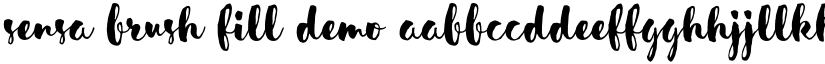 Sensa Brush Fill Demo font