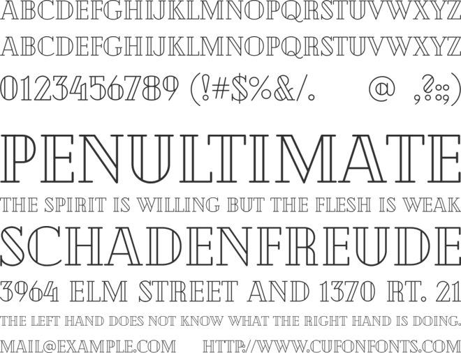 Cheque font preview