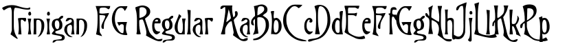 Trinigan FG font download