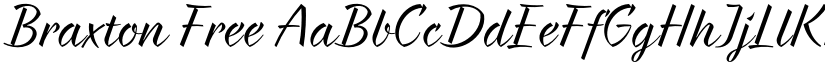 Braxton Free font