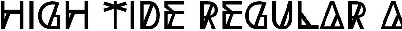 High Tide Regular font