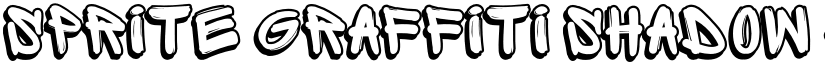 Sprite Graffiti Shadow font