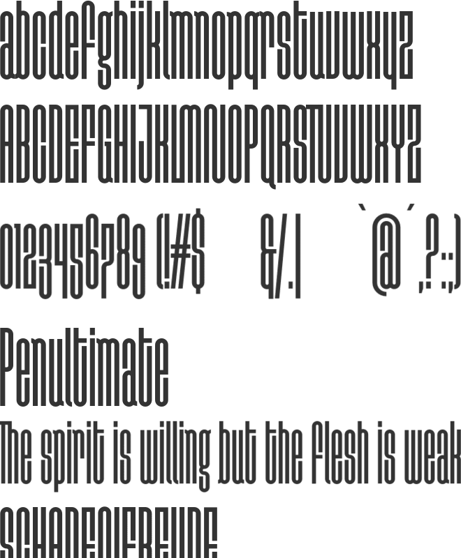 Disclaimer font preview