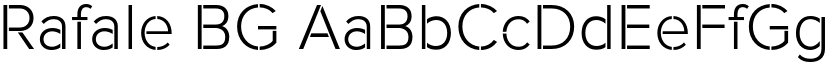 Rafale BG font