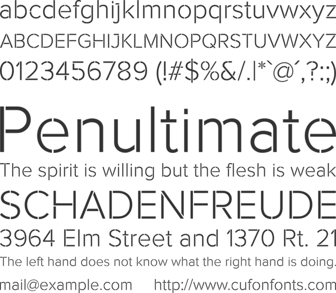 Rafale font preview