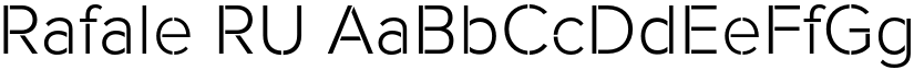Rafale RU font