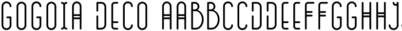 GOGOIA Deco font