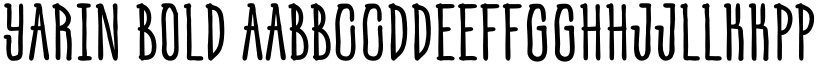 Yarin Bold font