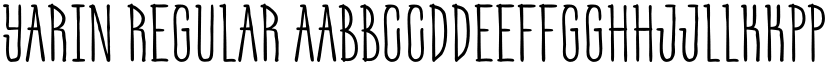 Yarin Regular font