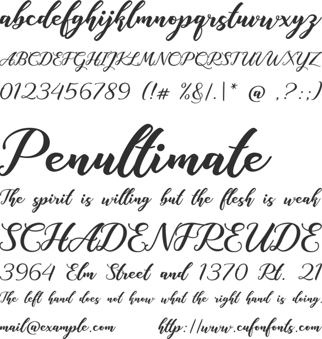 Anisha Free font preview