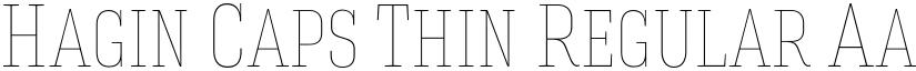 Hagin Caps Thin Regular font