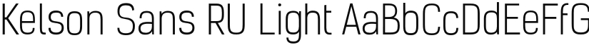 Kelson Sans RU Light font