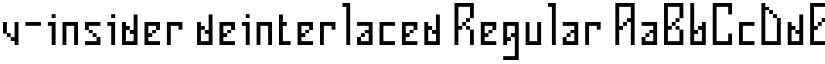 v-insider deinterlaced Regular font