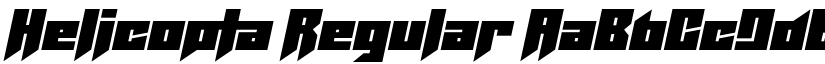 Helicopta Regular font