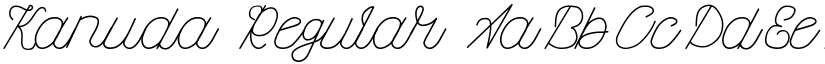 Kanuda Regular font