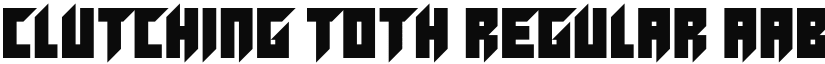 Clutching Toth font download
