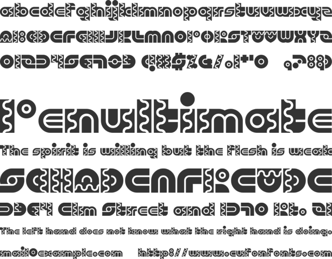 Robo Arriba font preview