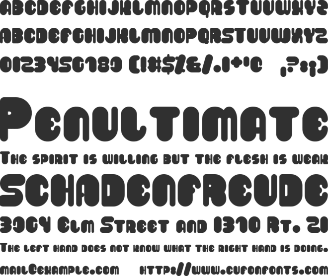 Saveloy font preview