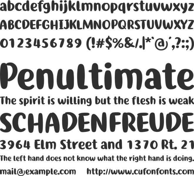 Ribeat font preview