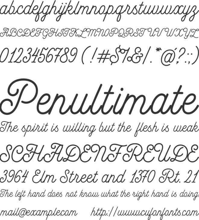 MADE GoodTime Script font preview