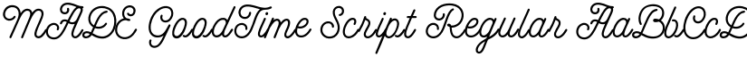 MADE GoodTime Script Regular font