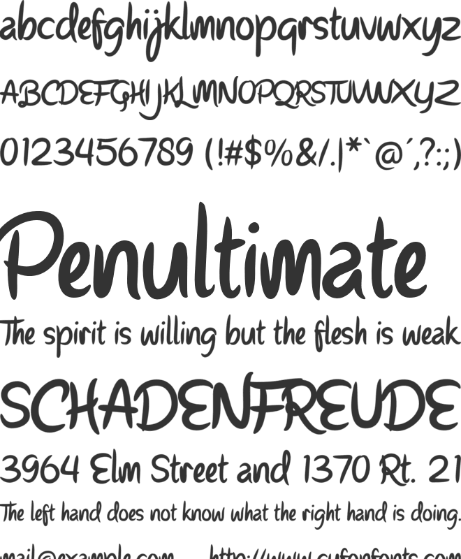 Parisien Night font preview
