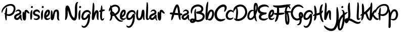 Parisien Night Regular font