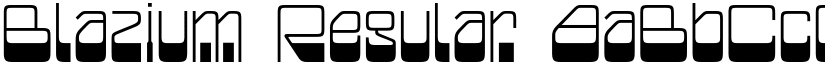 Blazium Regular font