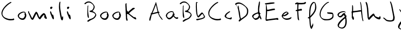 Comili Book font