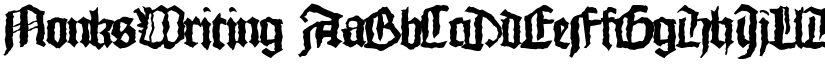 MonksWriting font