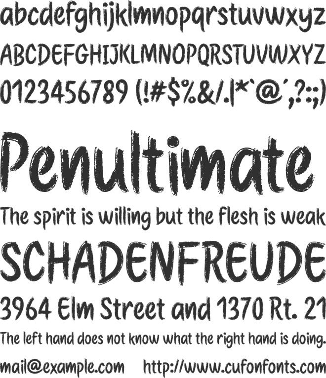 Etchas font preview