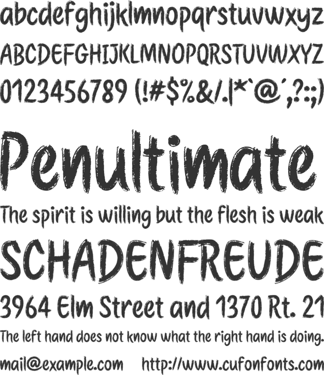 Etchas font preview