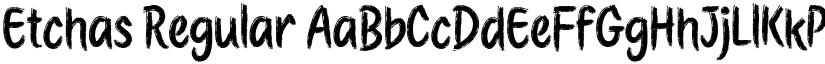 Etchas Regular font