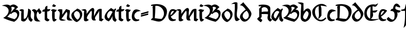 Burtinomatic-DemiBold font