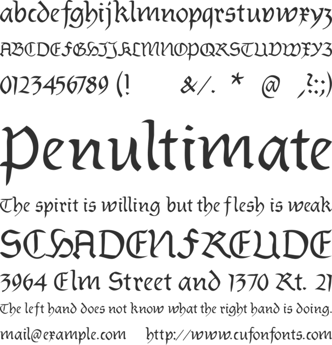 Burtinomatic font preview