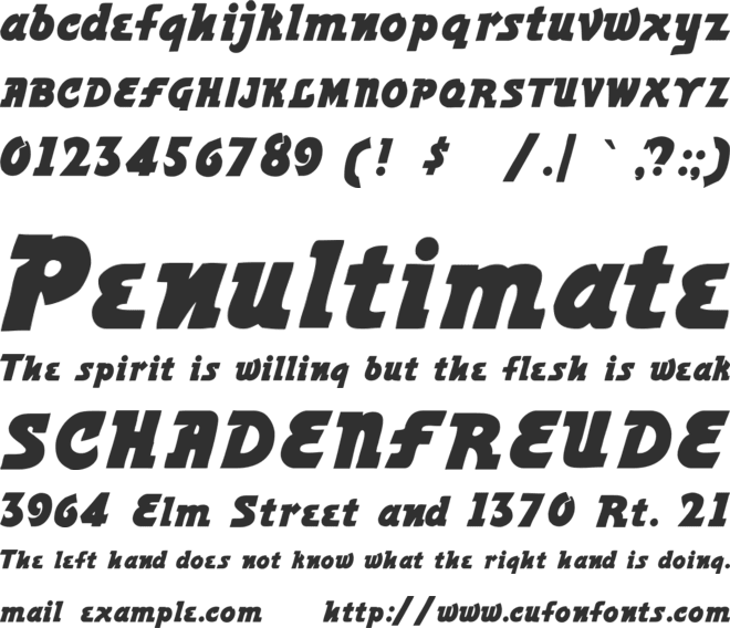 Power font preview
