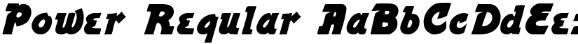 Power Regular font