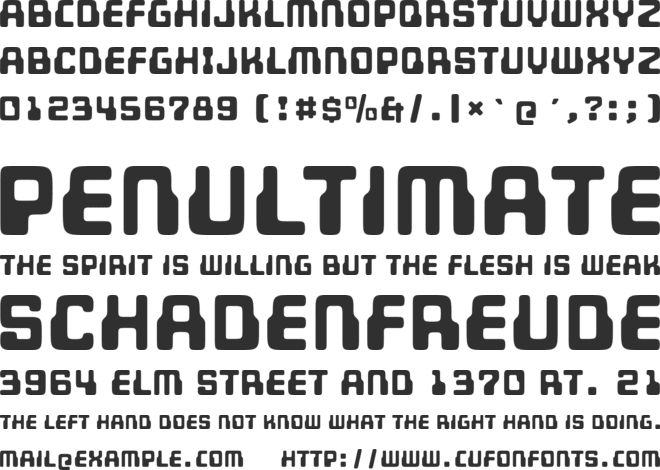 Unicephalon font preview
