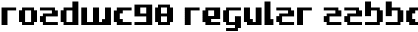 RoadWC98 font download