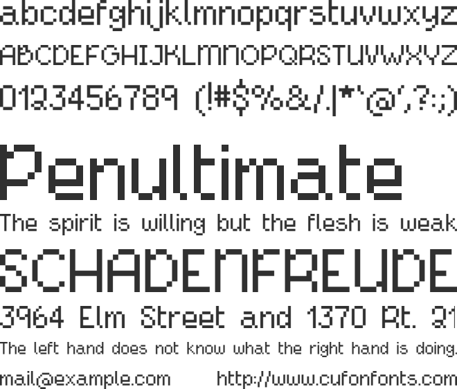 CyborgSister font preview