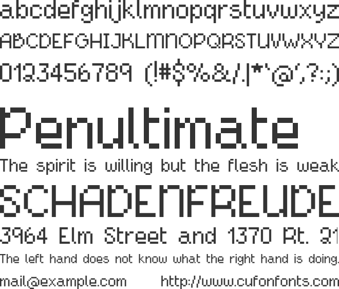 CyborgSister font preview