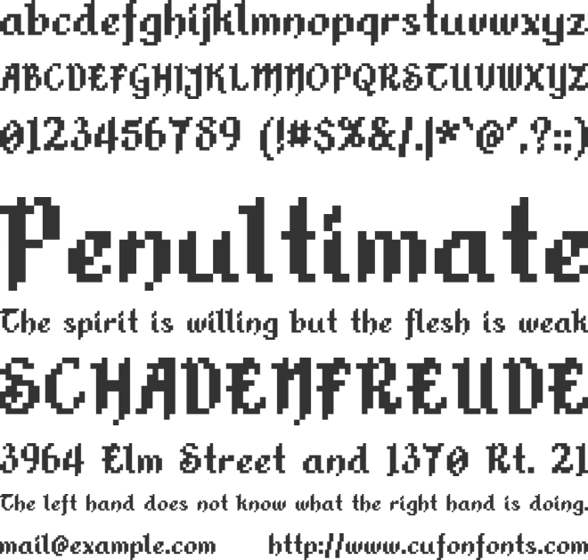 Alkhemikal font preview