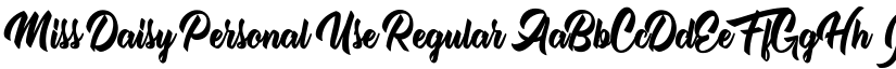 Miss Daisy Personal Use font download
