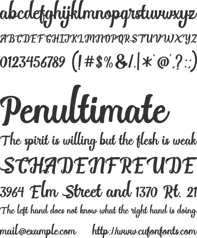 Break Stones font preview