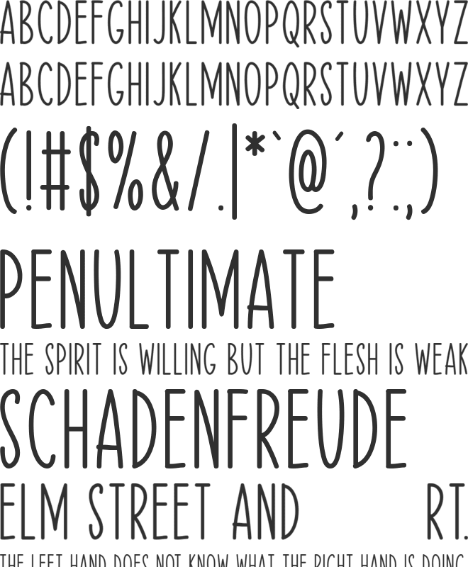 Happy Moment font preview