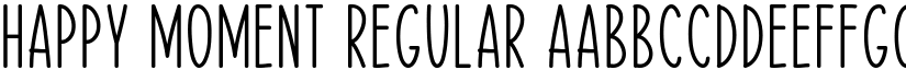 Happy Moment Regular font
