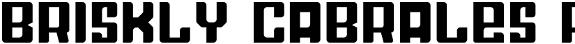 Briskly Cabrales Regular font